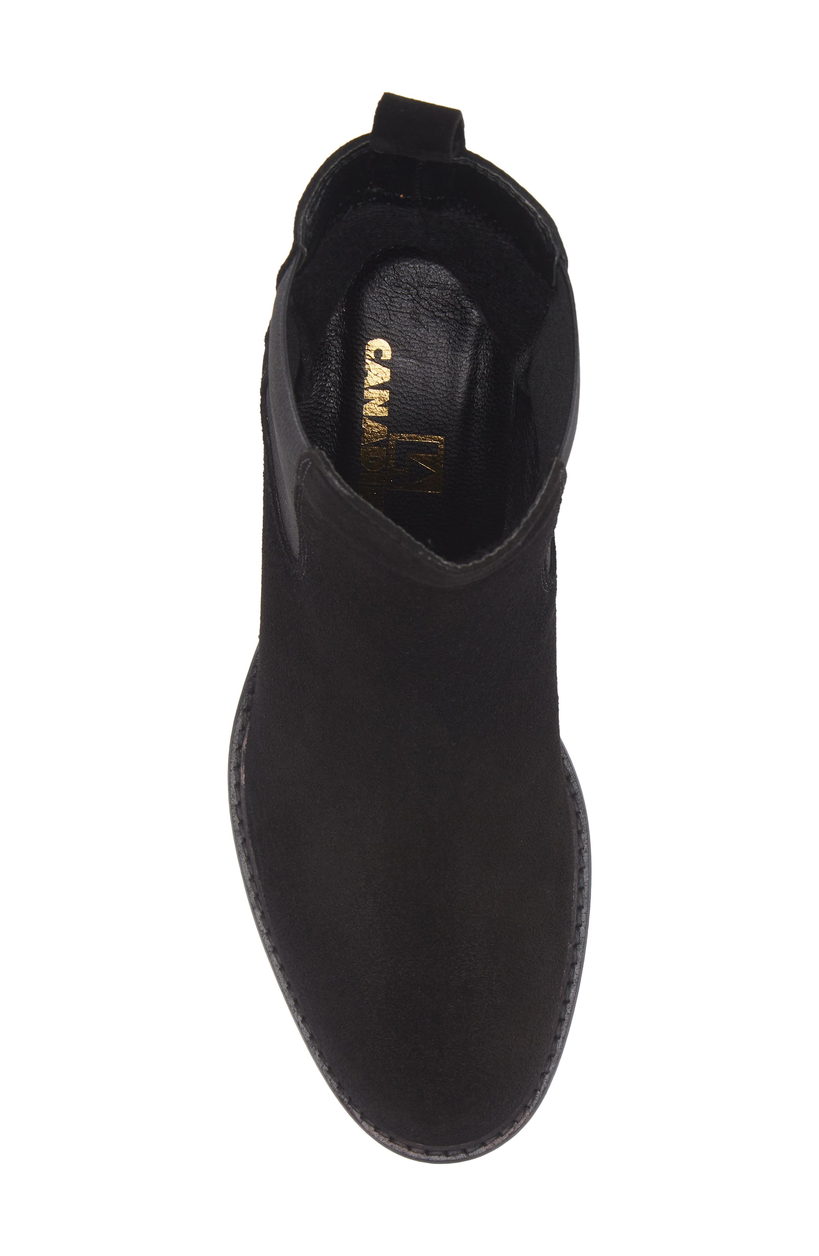 La Canadienne Lively Waterproof Block Heel Bootie, Alternate, color, Black