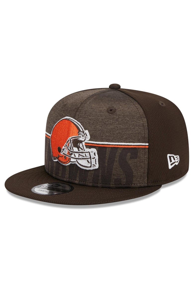 Men's New Era Brown Cleveland Browns 2023 NFL Training Camp 9FIFTY Snapback Hat, Main, color, Brown
