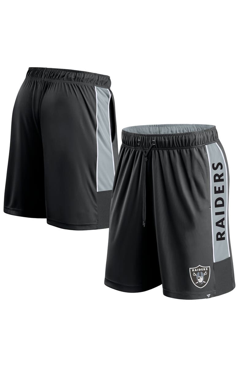 FANATICS Men's Fanatics Branded  Black Las Vegas Raiders Win The Match Shorts, Alternate, color, 