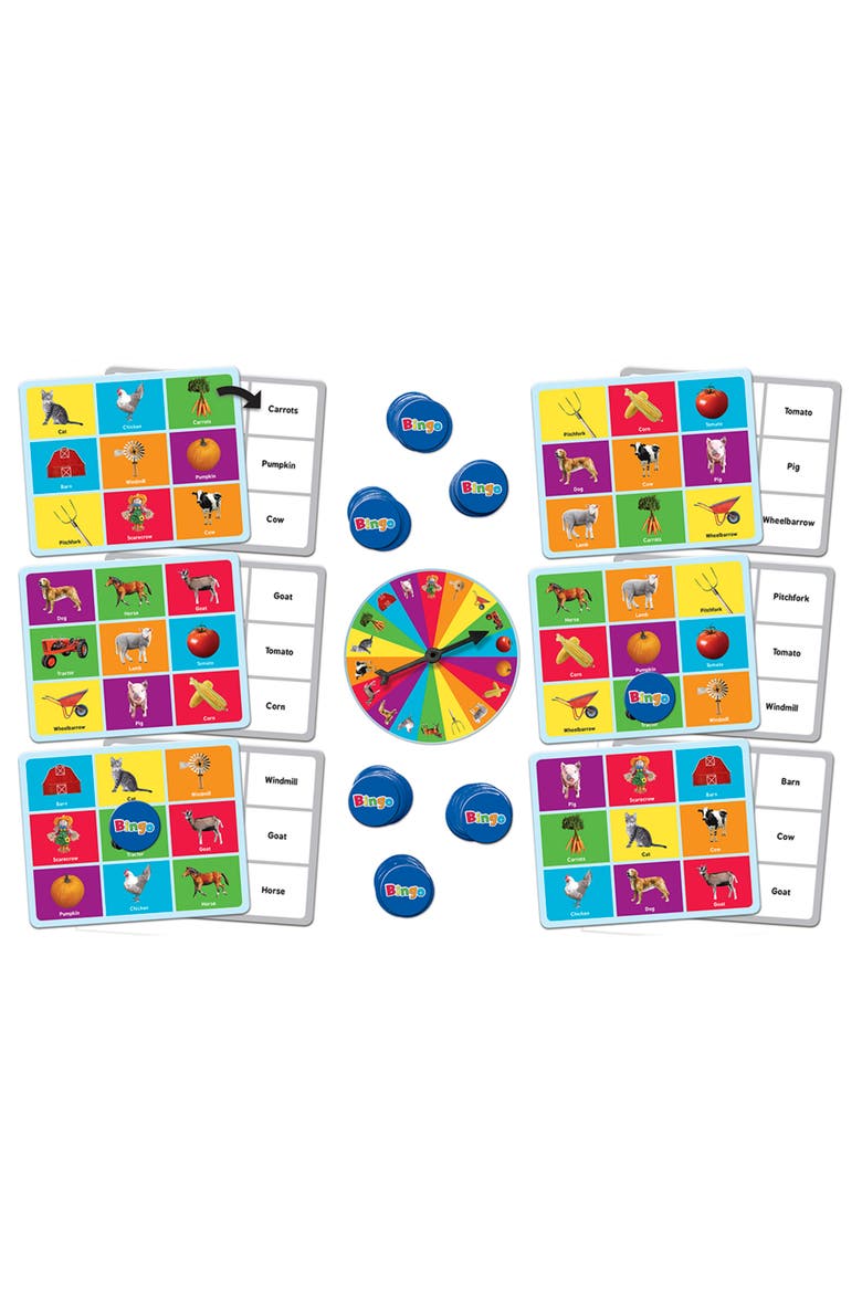 Farm Bingo Game, Alternate, color, Multicolor