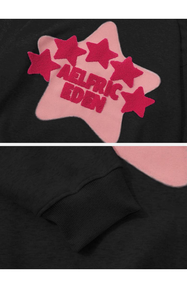 AELFRIC EDEN Vintage Embroidery Eden Star Hoodie, Alternate, color, Black