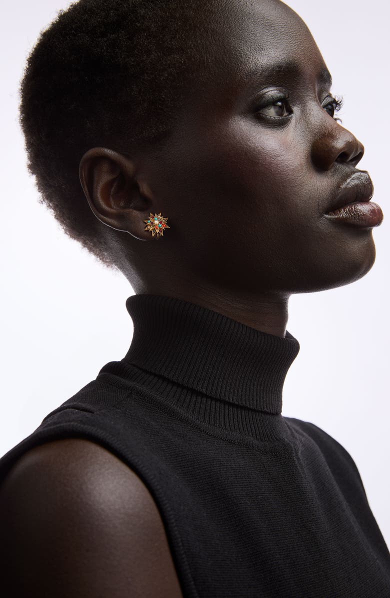 Susan Caplan 1980s D Orlan Star Swarovski Crystal Clip-On Earrings, Alternate, color, D'orlan