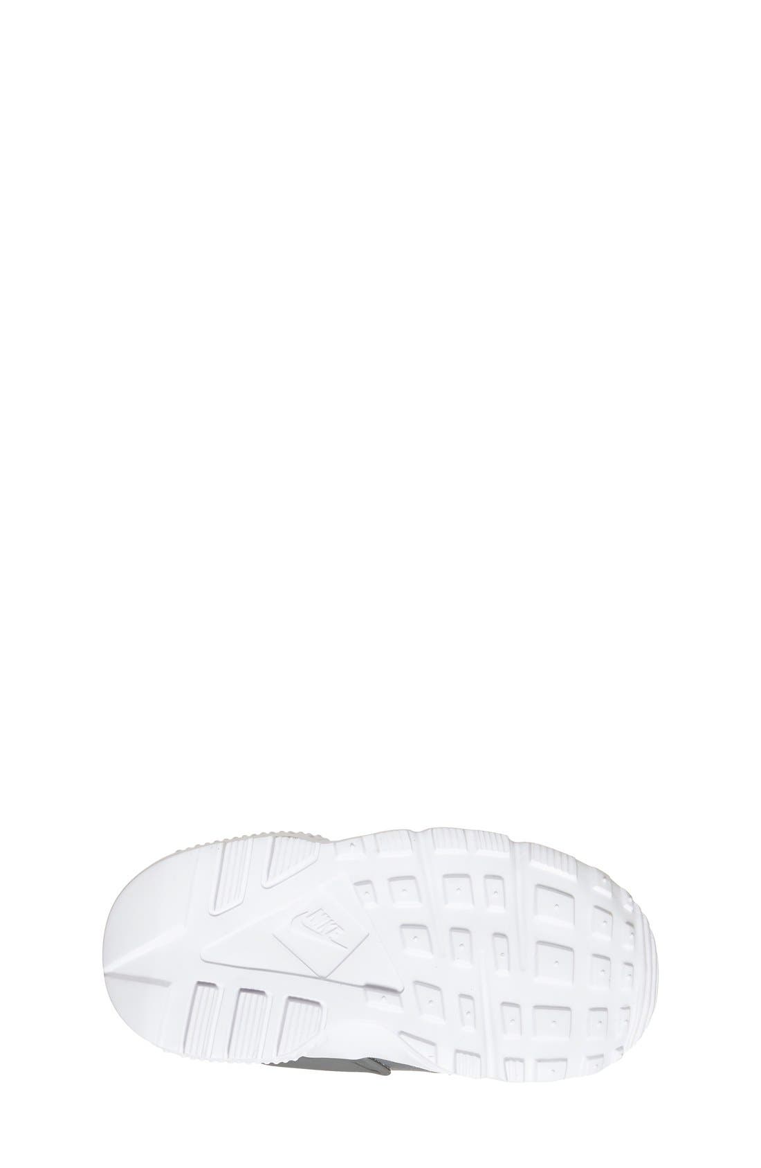 Huarache Run Sneaker, Alternate, color, COOL GREY/ WHITE