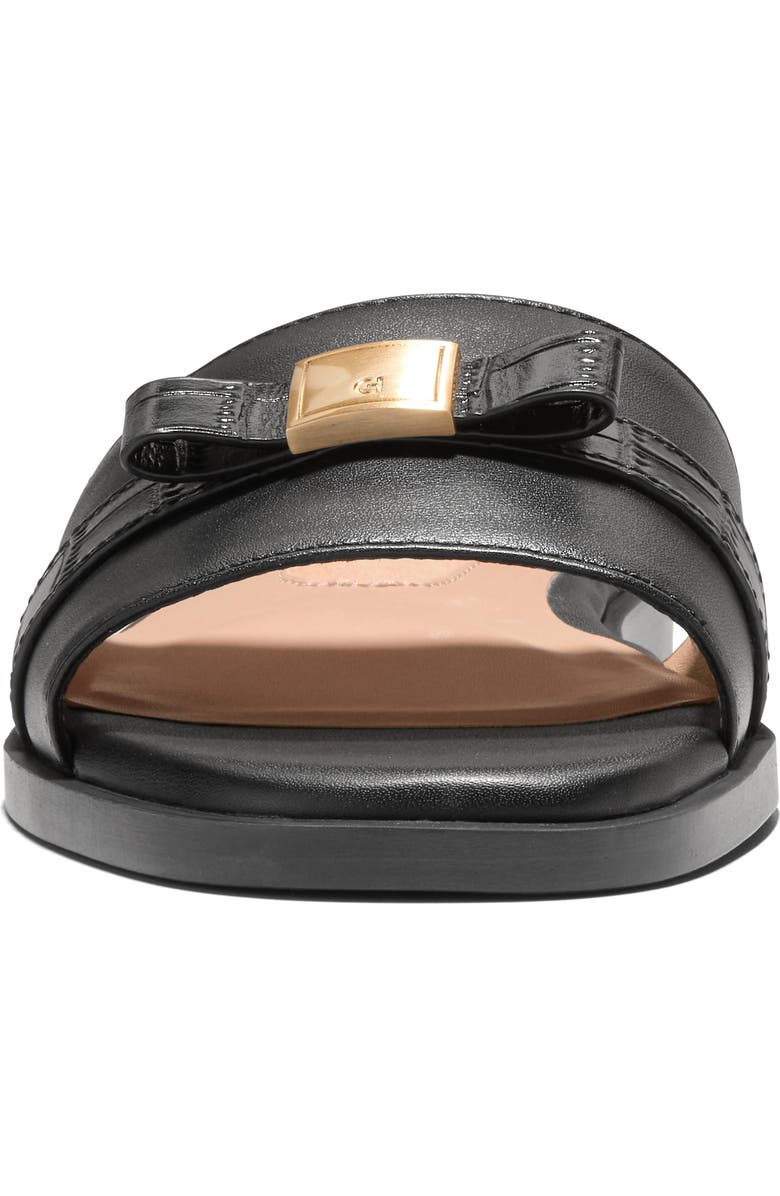 Cole Haan Go-To Emalia Slide Sandal, Alternate, color, Black/ Black Croc Print