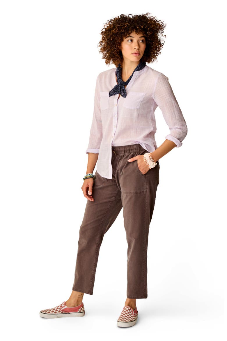 Zoe Twill Pant, Alternate, color, Espresso