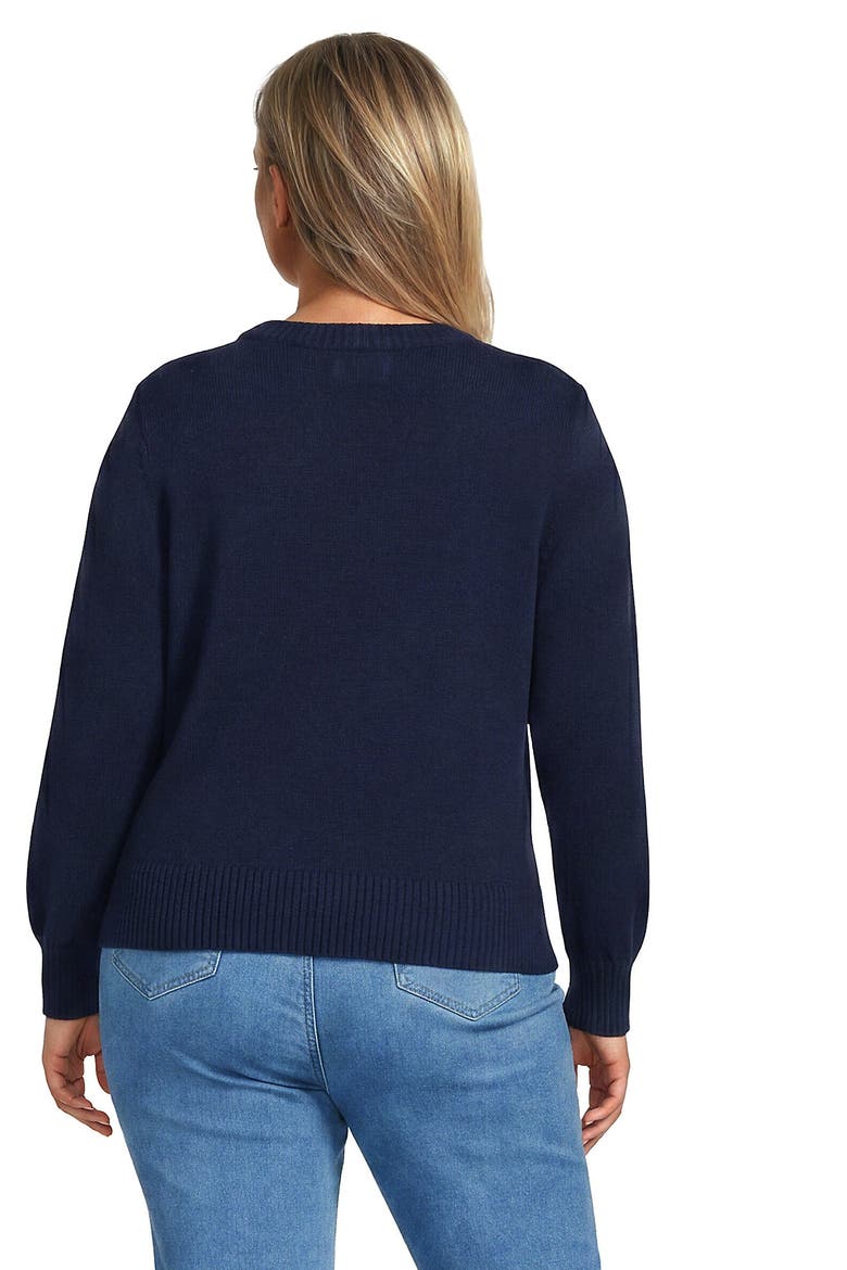 Plus Size Drifter Sports Icon Sweater, Alternate, color, Football/Navy