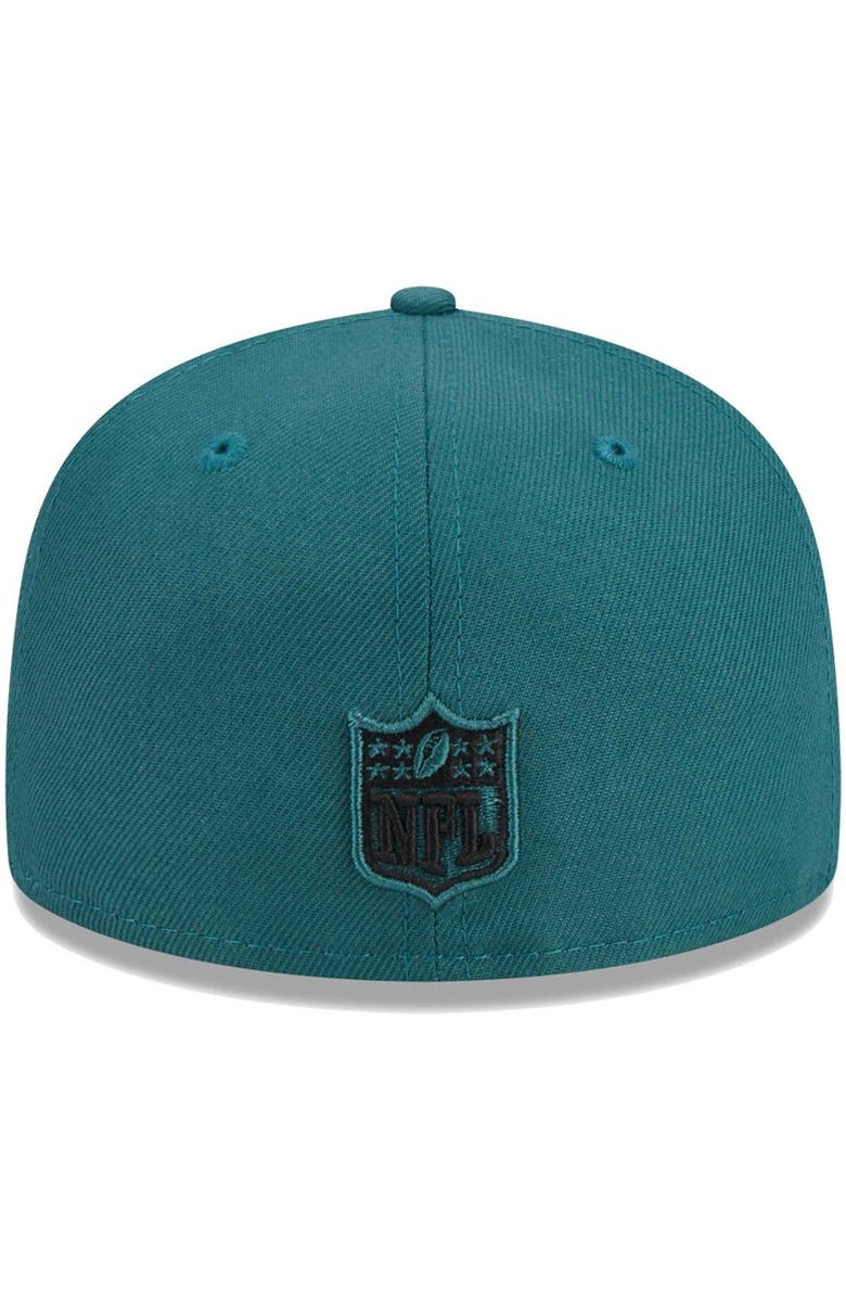 New Era Youth New Era Midnight Green Philadelphia Eagles Main 59FIFTY Fitted Hat, Alternate, color, Green
