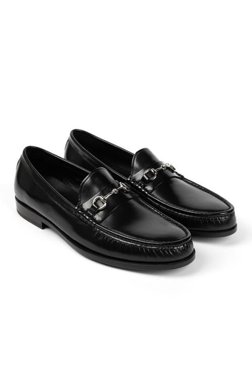 Anthony Veer Torino Bit Loafer In Obsidian Black