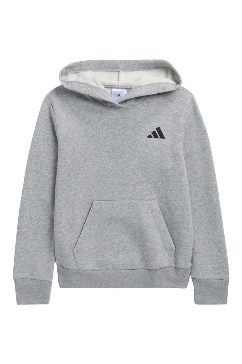 Kids' Fleece Hoodie, Main, color, MEDIUM GREY HEATHER