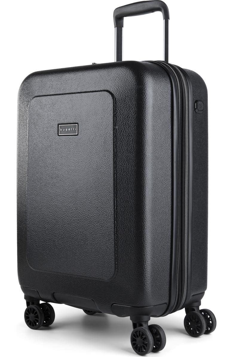 bugatti Milano Hardside Carry-on Luggage with Expansion, Alternate, color, Charcoal
