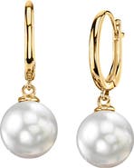 The Pearl Source South Sea Pearl Huggie Tania Earrings