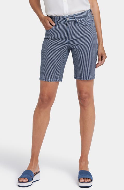 Ella Side Slit Denim Shorts