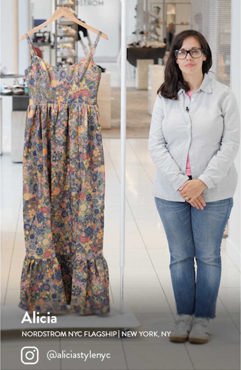 Tiered Floral Maxi Dress, sales video thumbnail