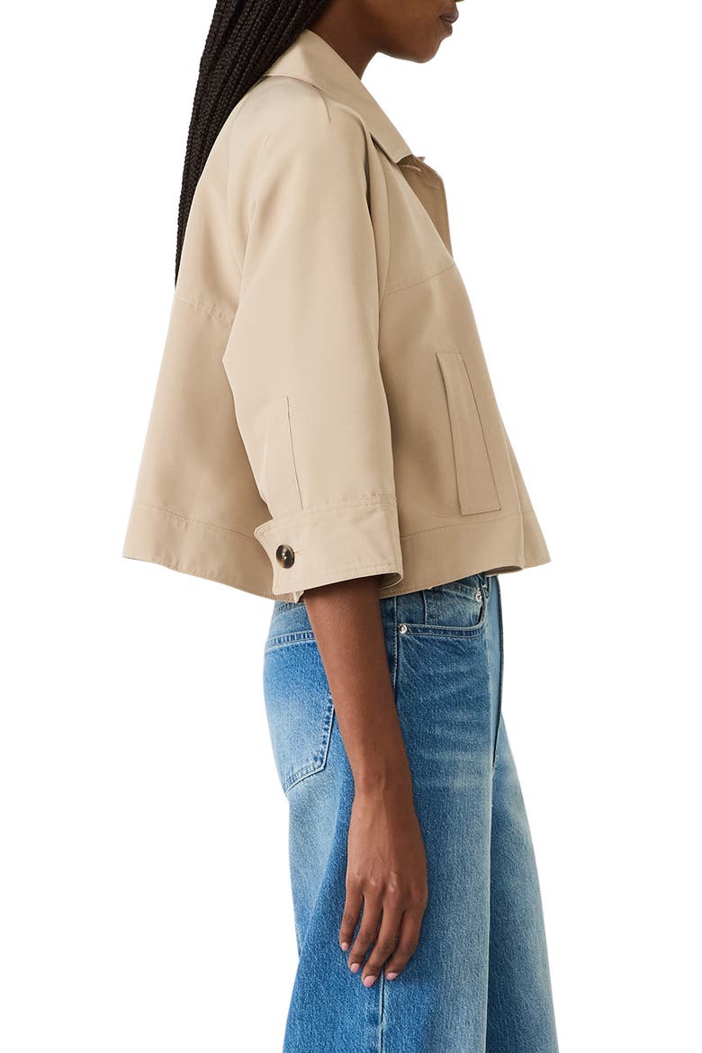 Rhode Crop Jacket, Alternate, color, TAN