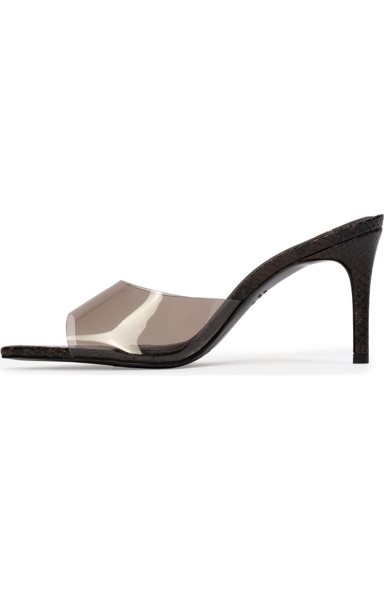 BLACK SUEDE STUDIO Belle Snake Mule, Alternate, color, Brown Snake Leather