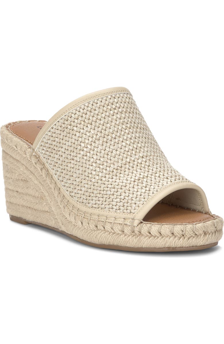 Lucky Brand Cabriah Wedge Sandal, Main, color, Stucco/ Stucc Pcpdwl