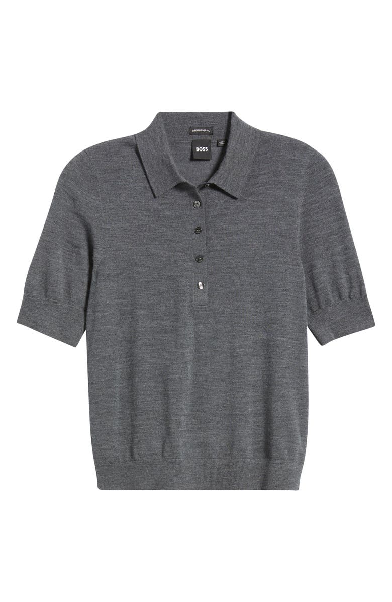 BOSS Fidenka Virgin Wool Polo Sweater, Alternate, color,