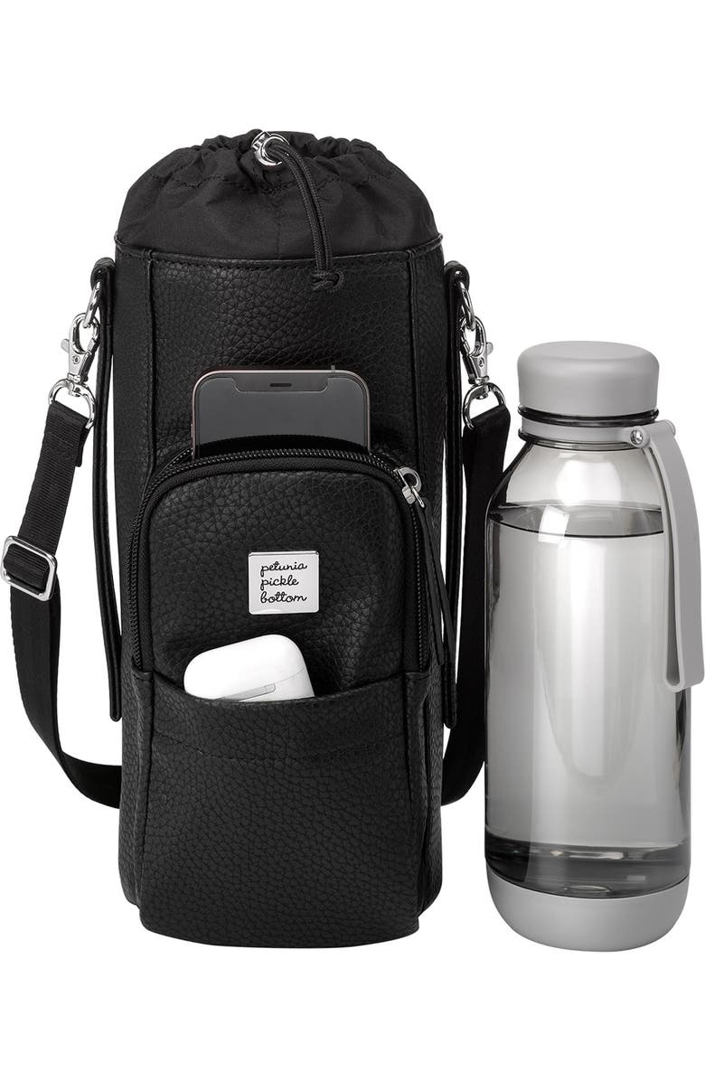 Petunia Pickle Bottom Viva Water Bottle Crossbody Bag, Alternate, color, Ebony