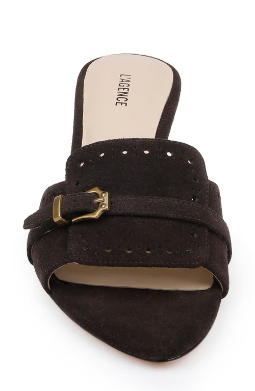 L'agence Lina Slide Sandal In Brown