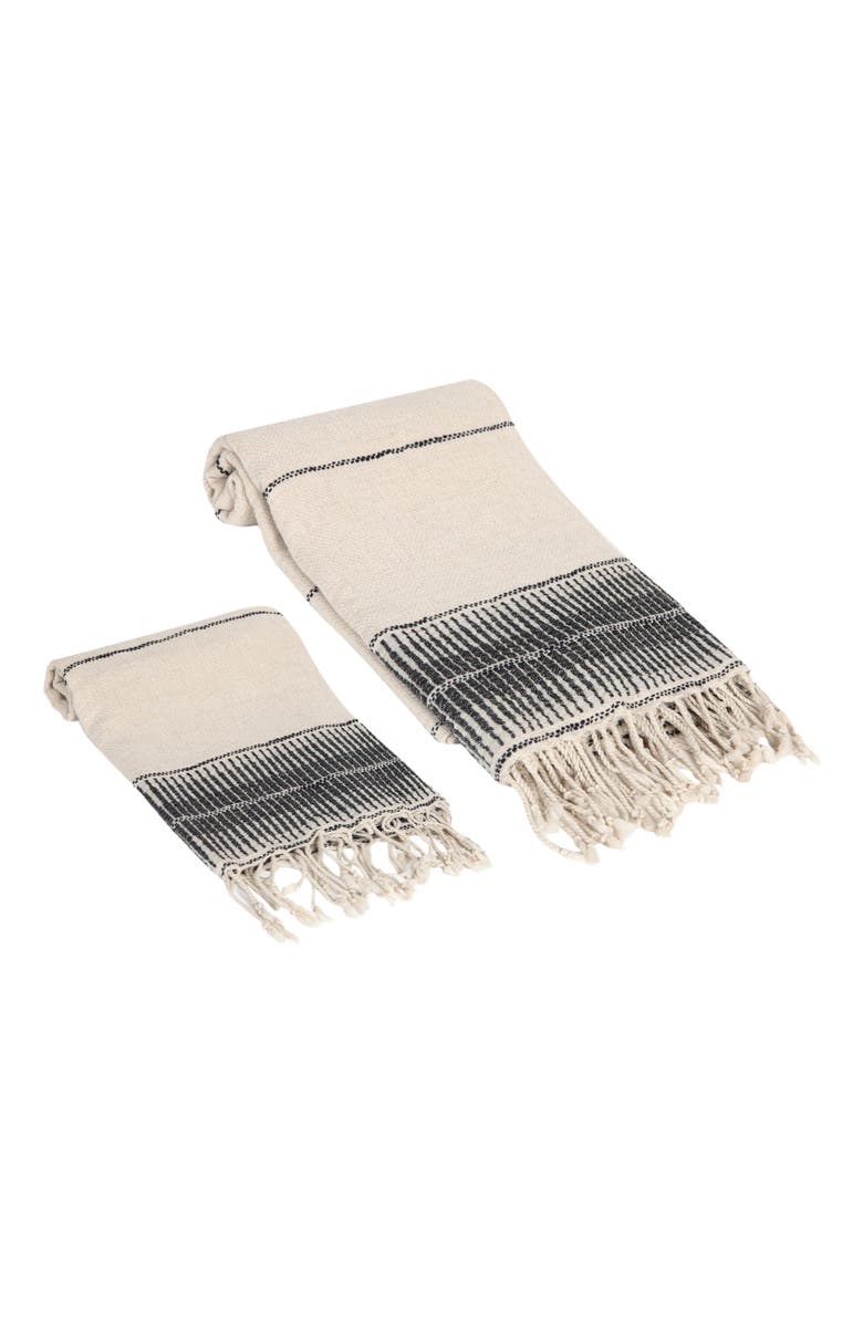 Olive & Linen Amber Linen Turkish Towel Set, Main, color, 