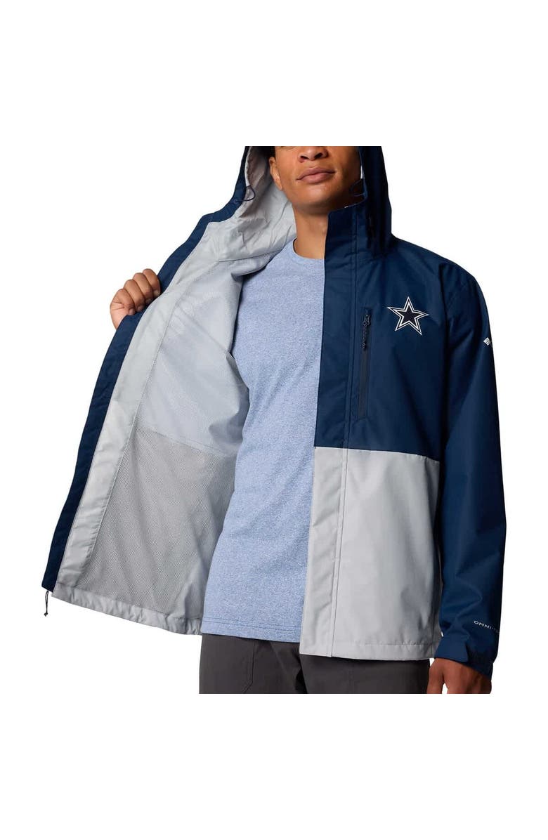 Columbia Men's Columbia Navy/Silver Dallas Cowboys Field Bound Omni-Shield Full Zip Jacket, Alternate, color, Navy