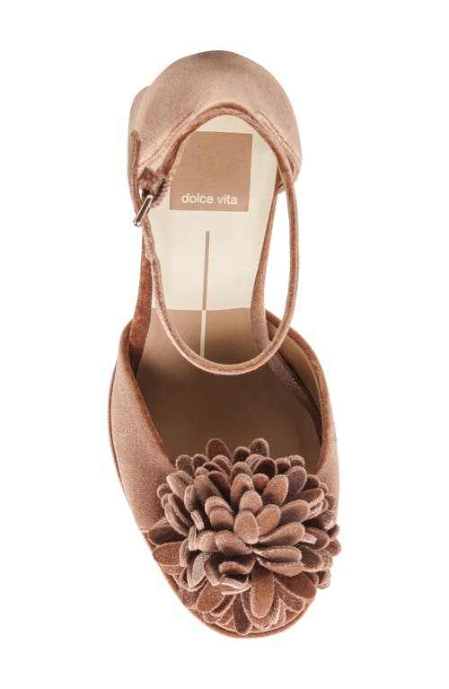Dolce Vita Perel Platform Ankle Strap Sandal In Brown