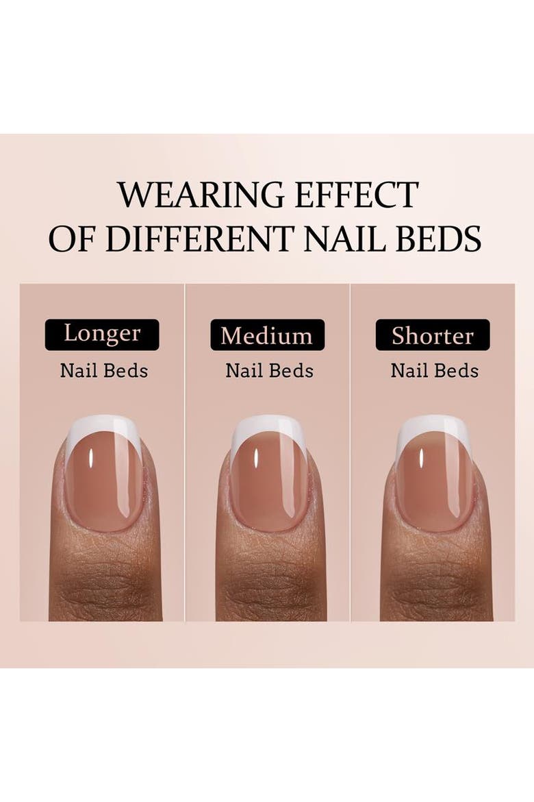 Soft Gel Nails XCOATTIPS® French Collection, Alternate, color, Short Square Brown