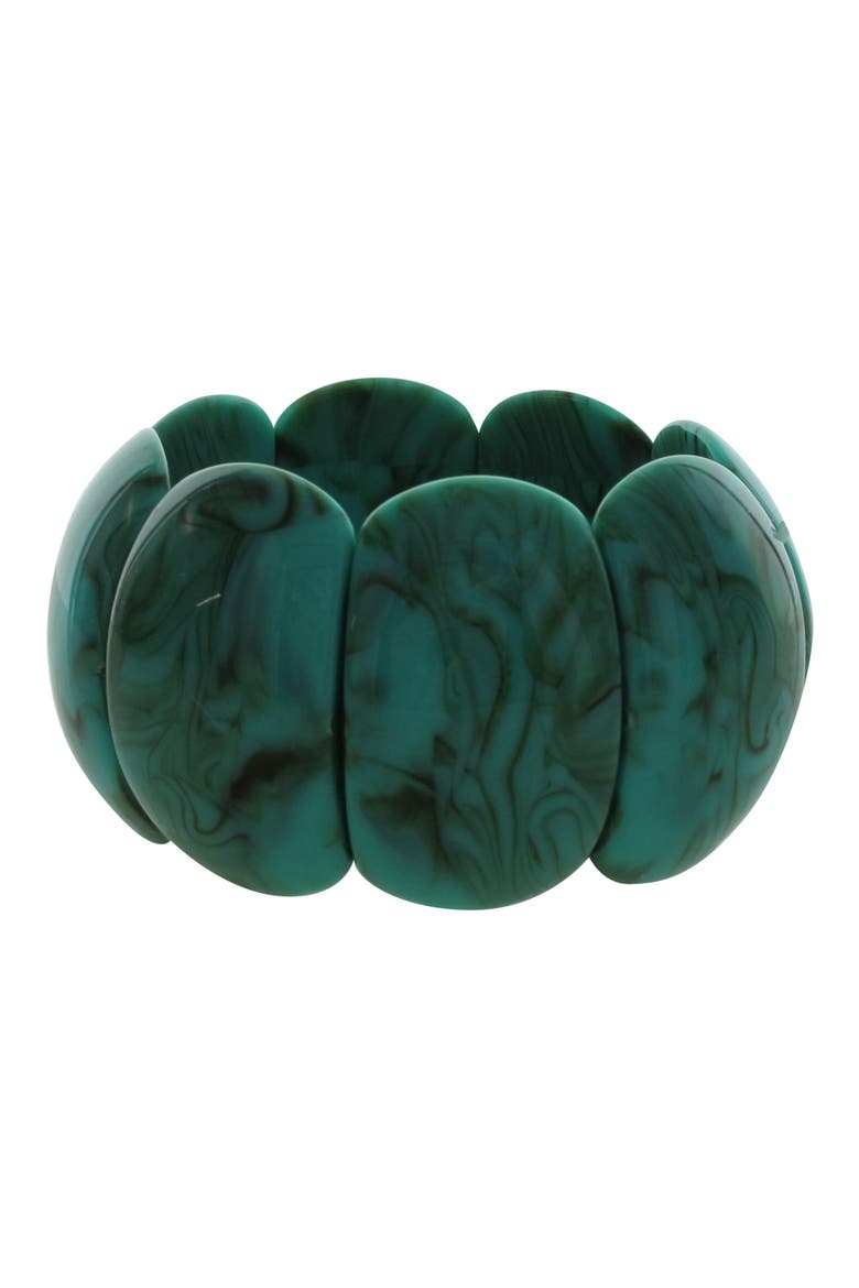 Lucy Stretch Bracelet, Main, color, TURQUOISE / BROWN