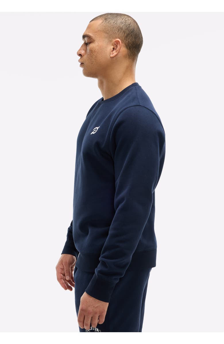 Peloton Soft Fleece Crewneck Sweatshirt, Alternate, color, Deep Navy