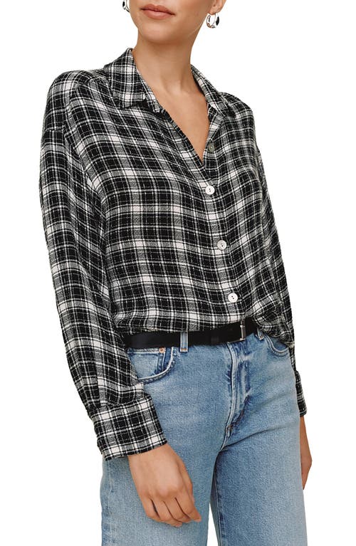 Bella Dahl Plaid Oversize Button-up Shirt In Multi