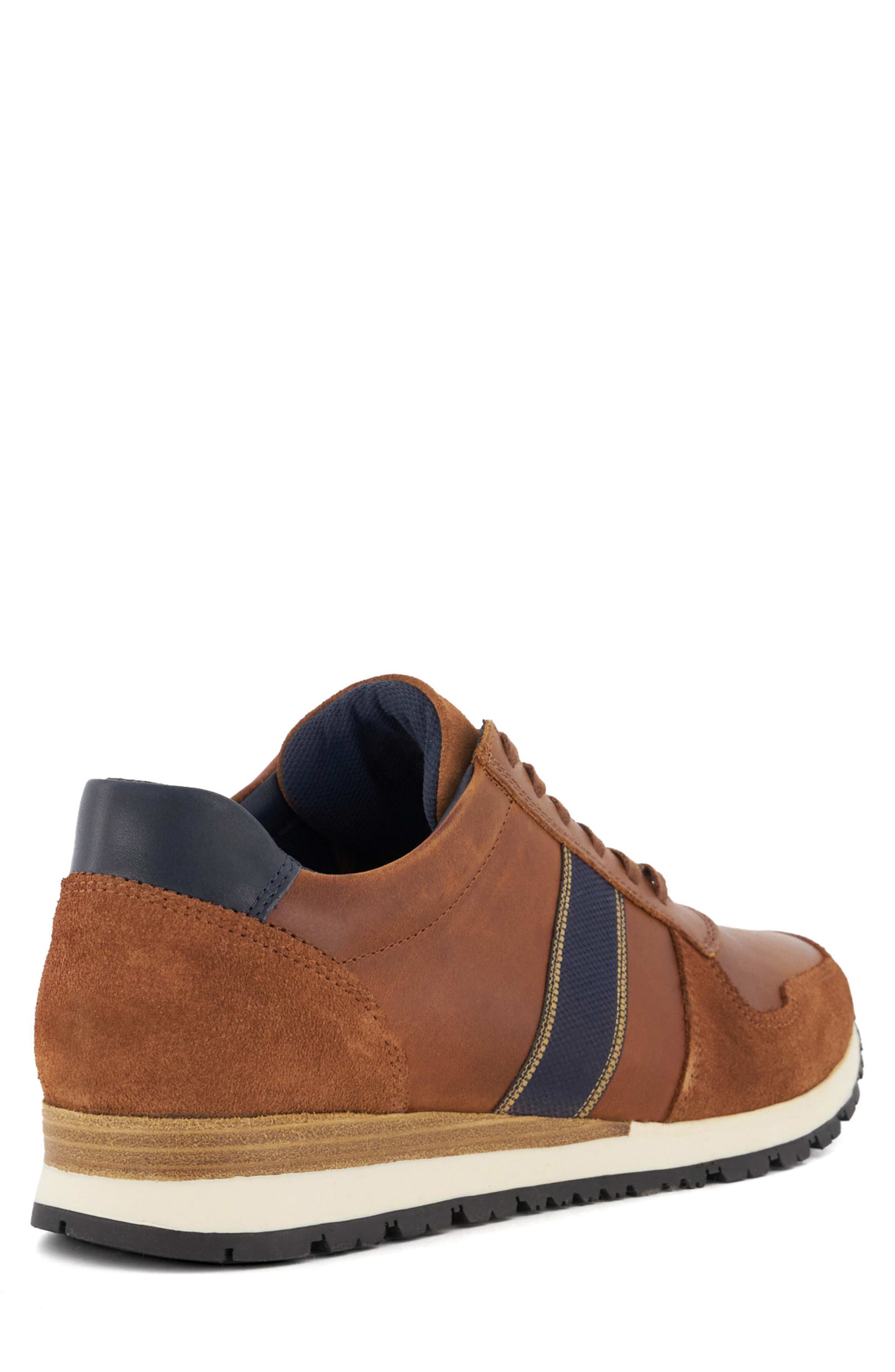 Dune London Treck Sneaker, Alternate, color, Dark Tan