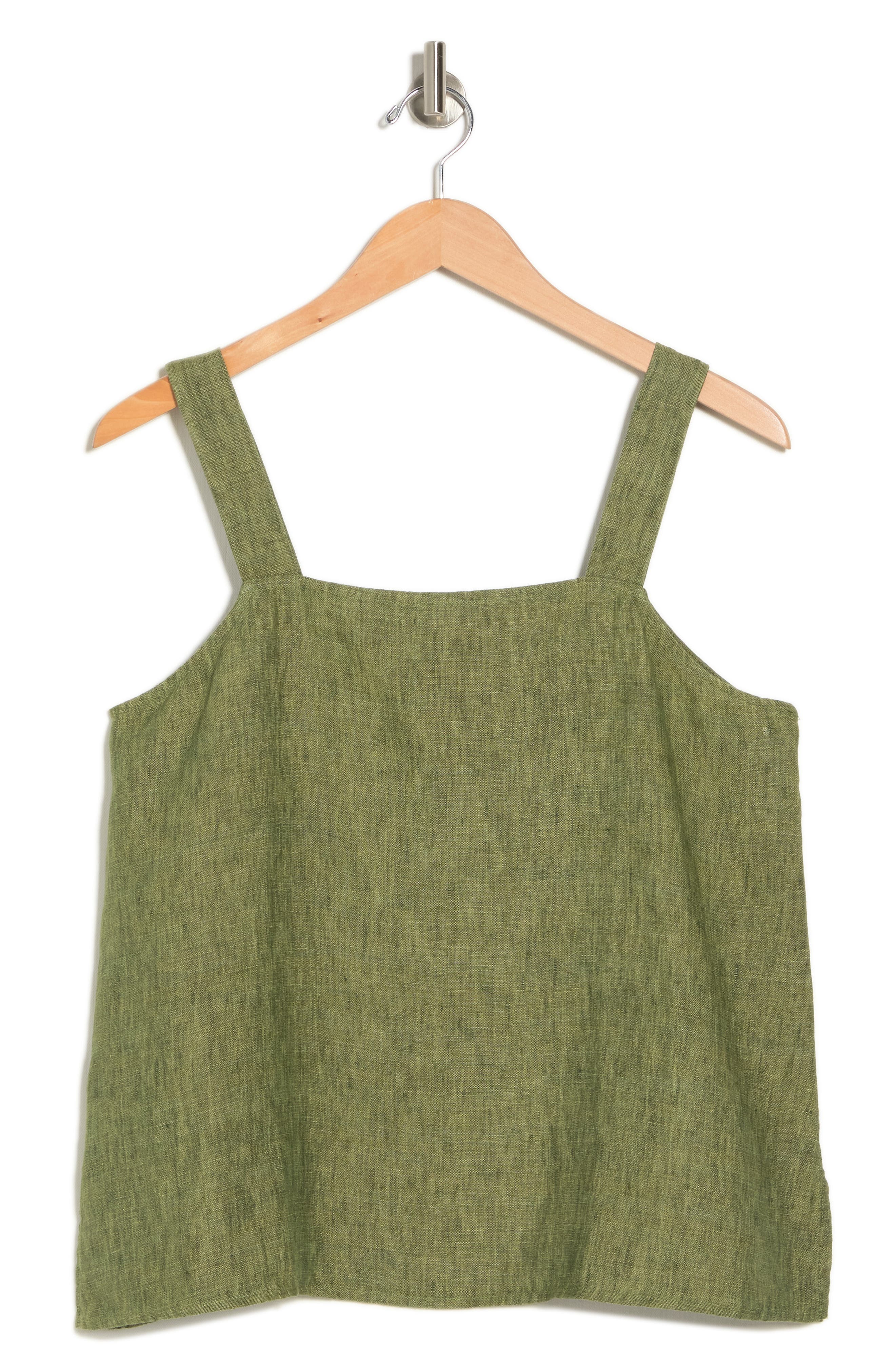 Eileen Fisher Square Neck Organic Linen Camisole (Women) | Nordstrom
