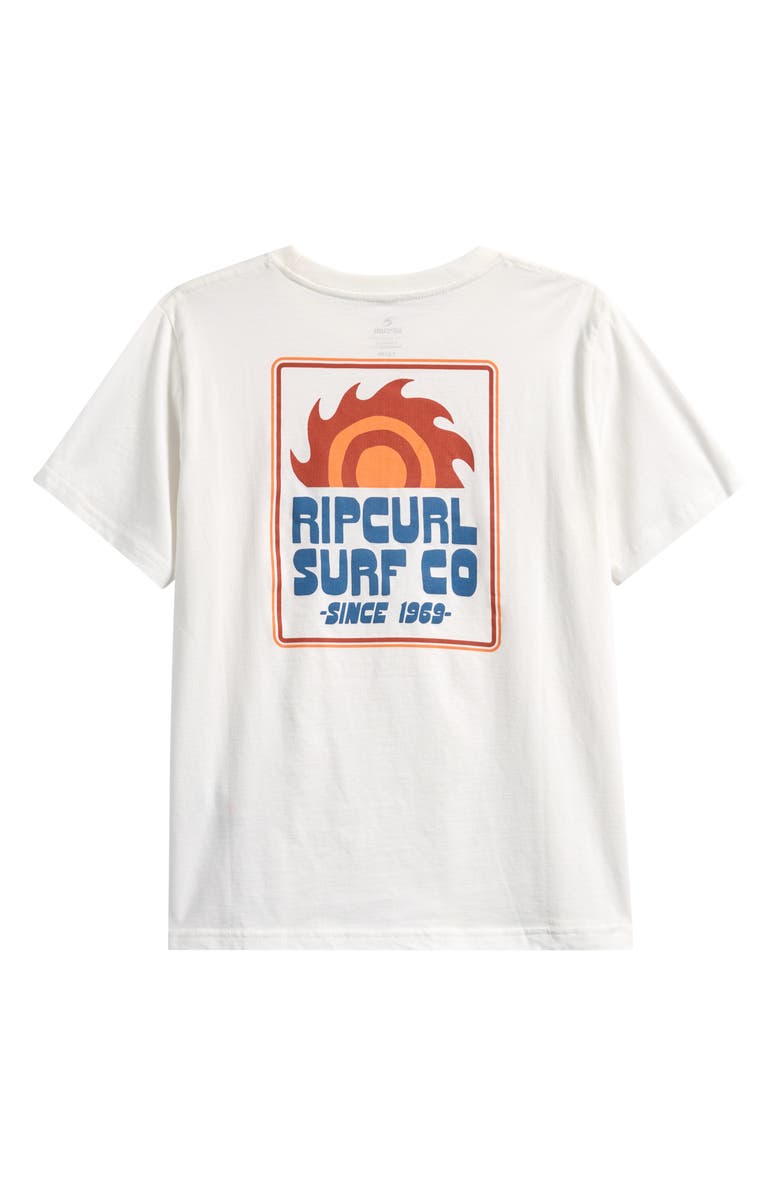 Rip Curl Kids' Pacific Rinse Sunrise Graphic T-Shirt, Alternate, color, Bone