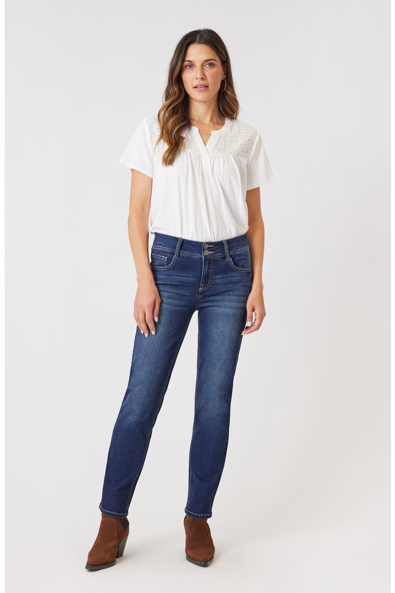 Sculpt Mid Rise Straight Leg Jeans, Alternate, color, BORA