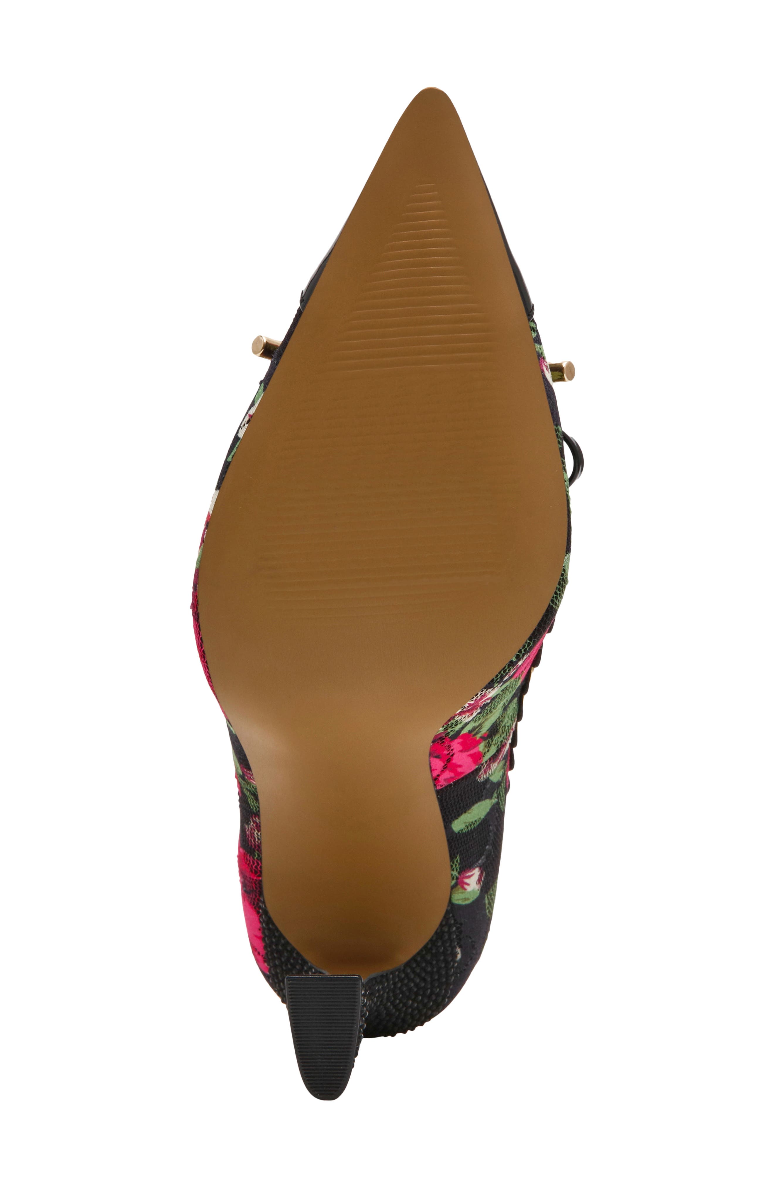 Jovi Studded Pointed Toe Pump, Alternate, color, BLACK ROSE