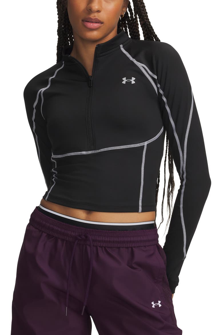 ColdGear Elite Half Zip Performance Pullover, Main, color, 008 ULTIMATE BLACK