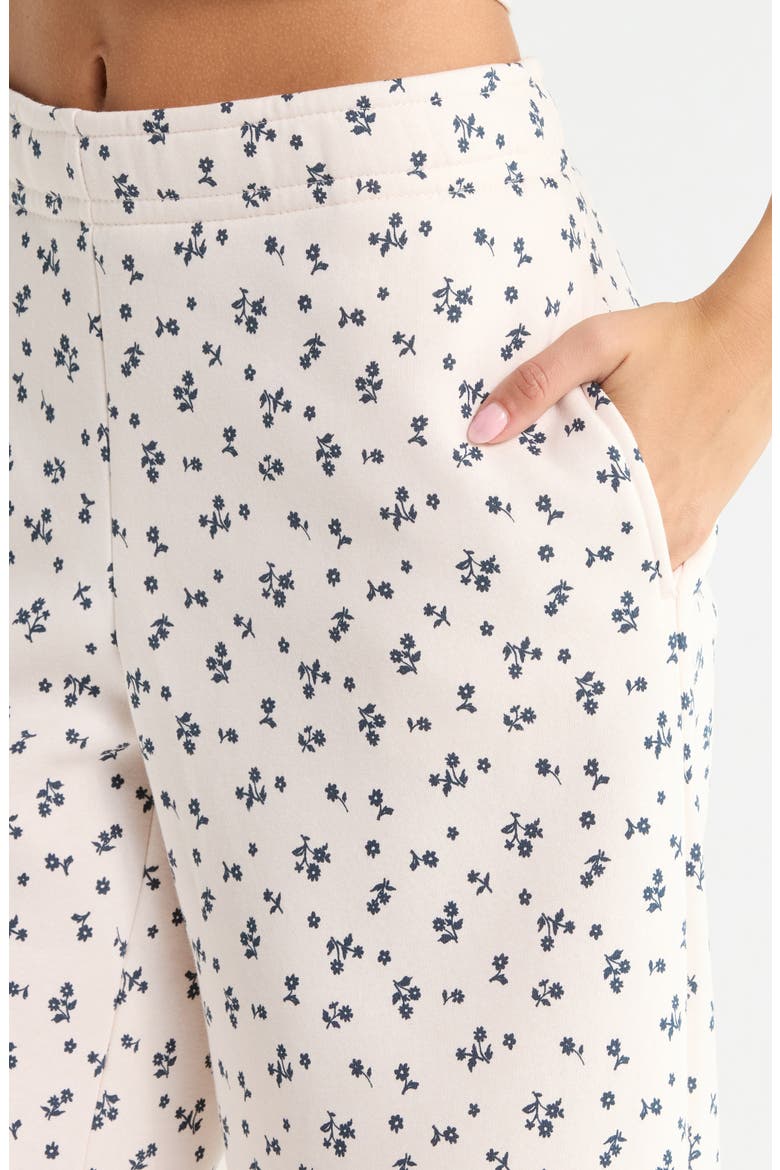 Ditsy Floral Baggy Sweatpants, Alternate, color, MULTI