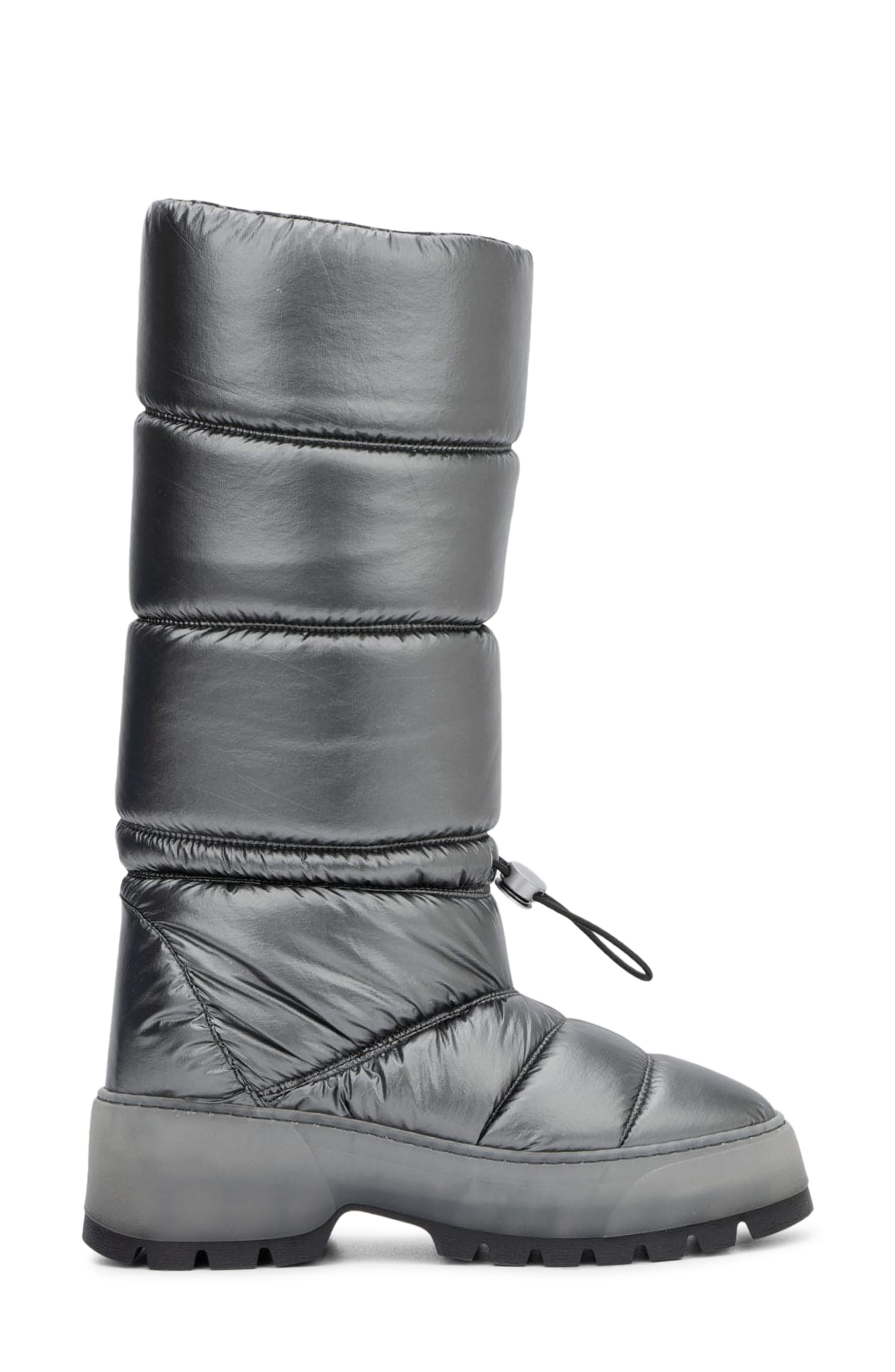 Aquatalia Arlo Metallic Weatherproof Tall Boot, Alternate, color, Gunmetal