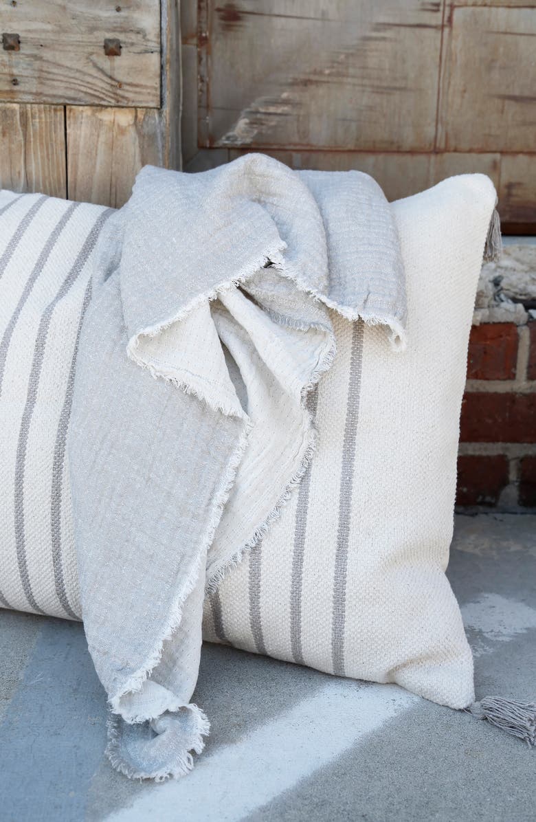 Pom Pom at Home Hermosa Oversized Cotton & Linen Throw Blanket, Alternate, color, 