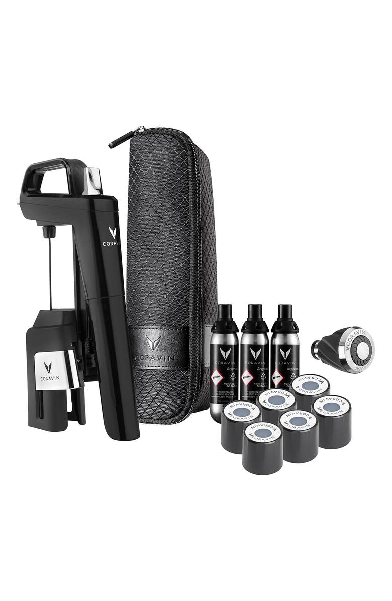 Coravin Timeless Six Plus Wine Preservation System, Main, color, Piano Black