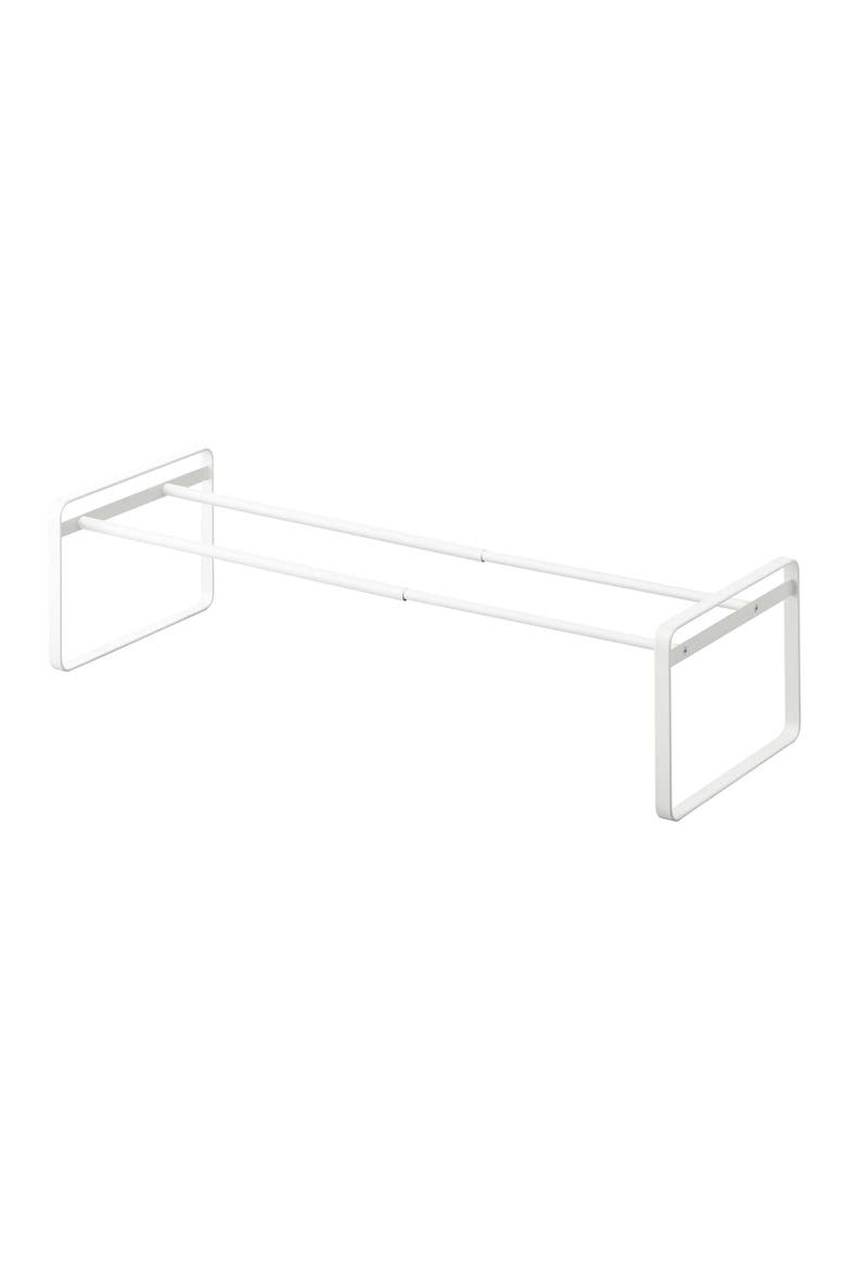 Stackable Expandable Steel Shoe Rack, Alternate, color, WHITE