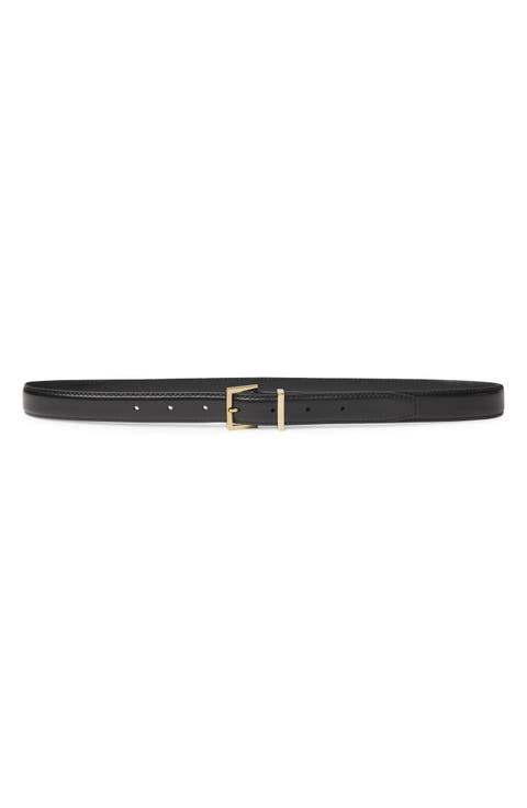 The Square Buckle Leather Belt