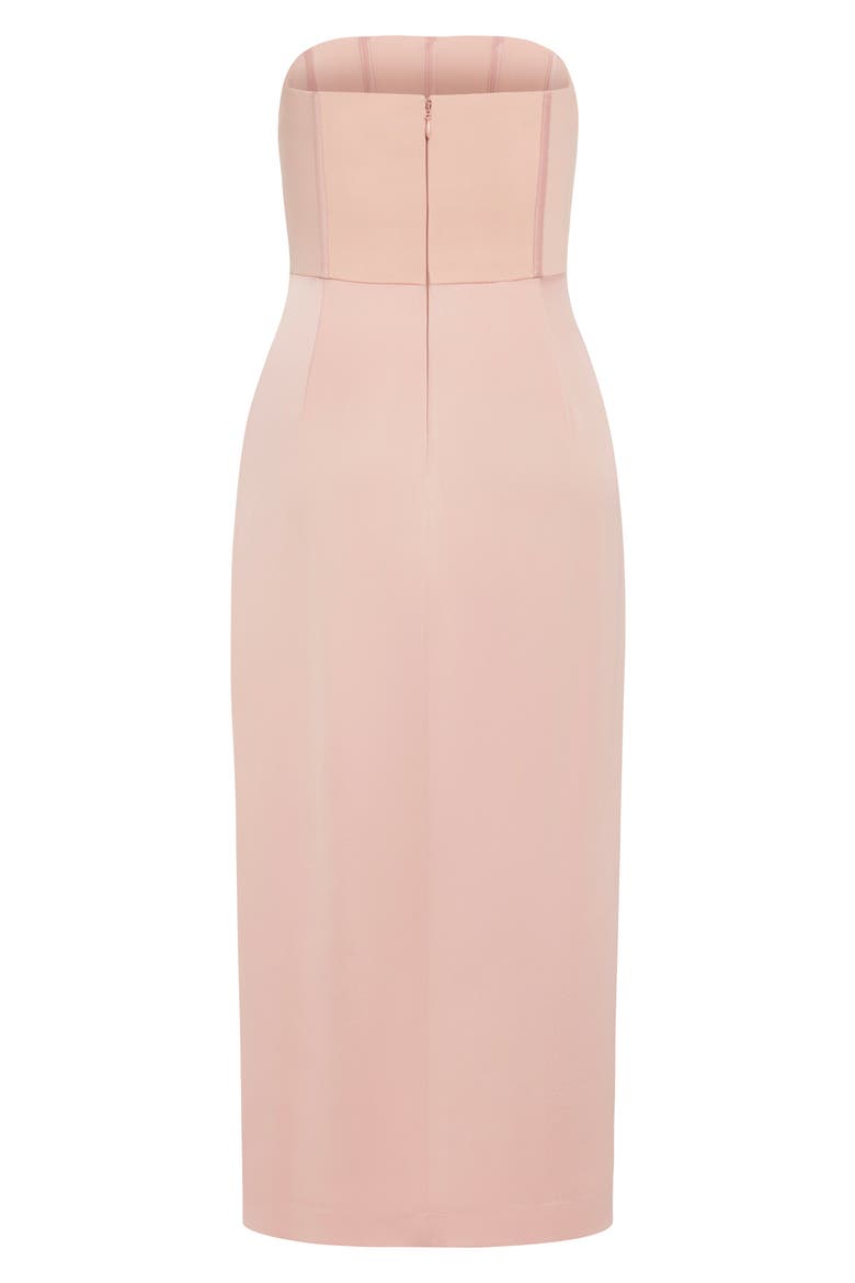 Vita Corset Strapless Maxi Dress, Alternate, color, PINK