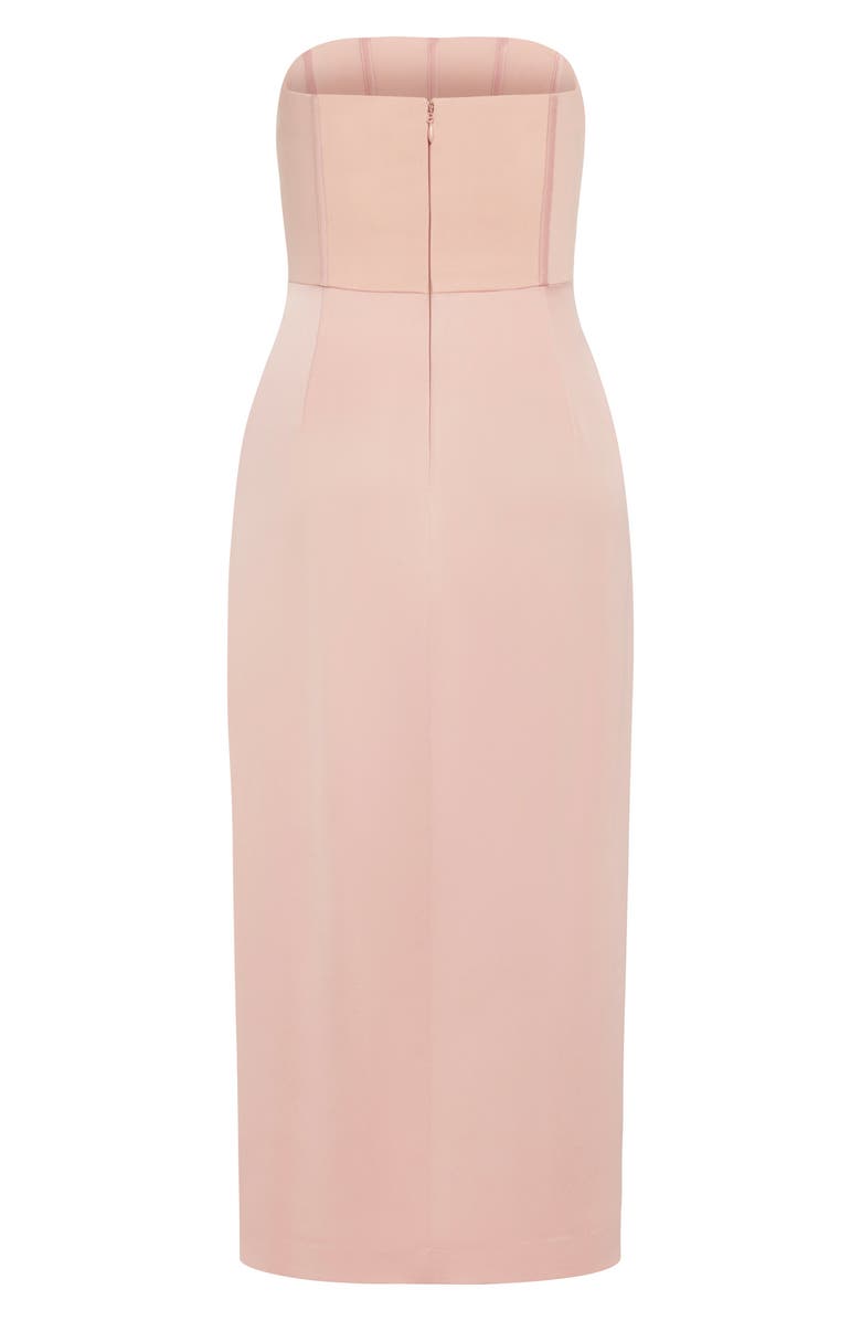 City Chic Vita Corset Strapless Maxi Dress, Alternate, color, Pink