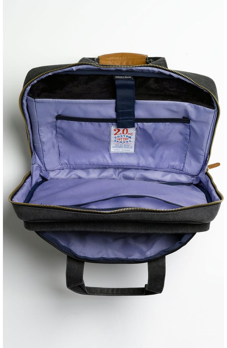 Herschel Supply Co. 'Oak' Cotton Canvas Laptop Briefcase, Alternate, color,