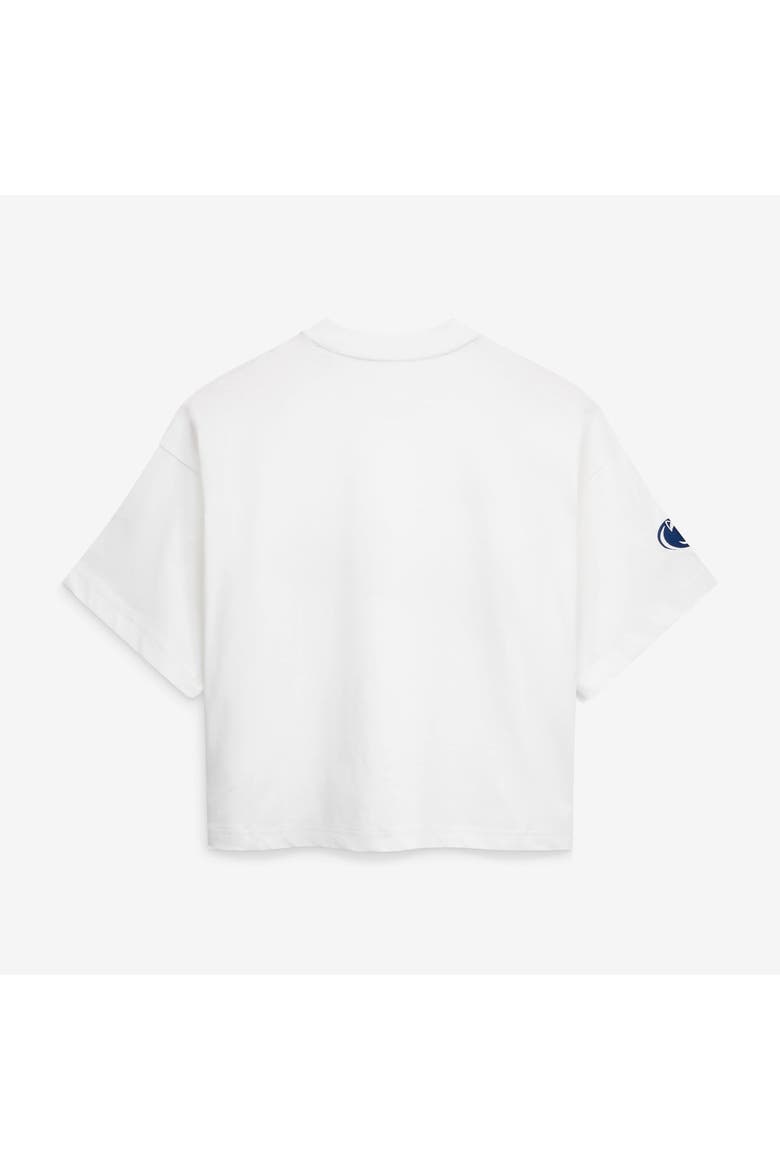 Women's adidas White Penn State Nittany Lions Cropped Baseball Fashion Jersey, Alternate, color, White