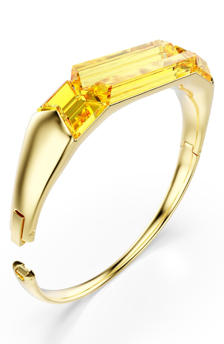 Swarovski Lucent Crystal Bangle Bracelet, Alternate, color, Yellow
