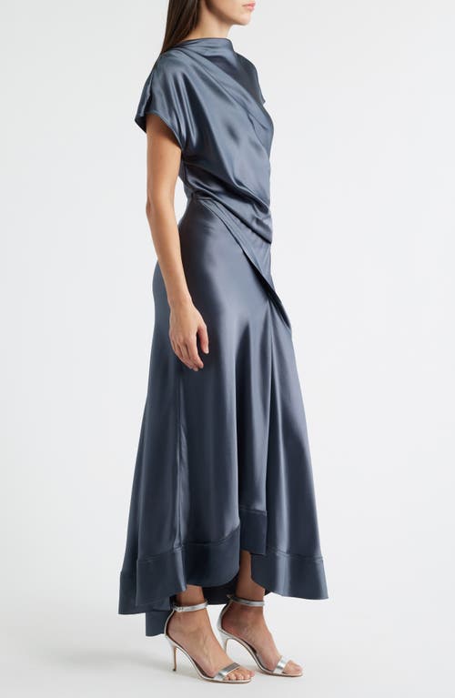 Acler Glatton Satin Maxi Dress In Multi