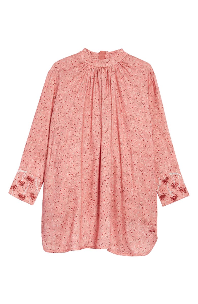 Chloé Kids Boho Paisley Print Shift Dress, Alternate, color,