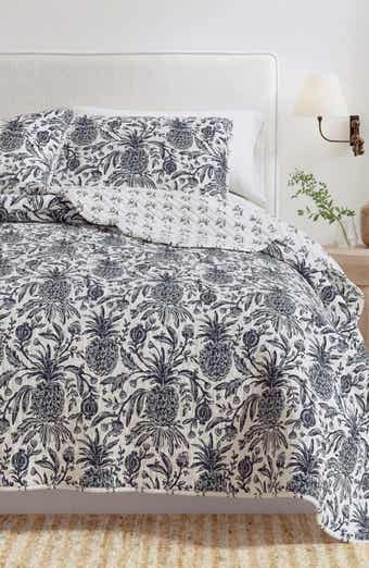 Woven & Weft Coastal Print Cotton Quilt & Sham Set